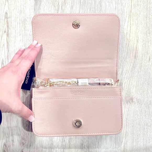 Bebe Women's Abigail Logo Top Crossbody NWT - Picture 2 of 7